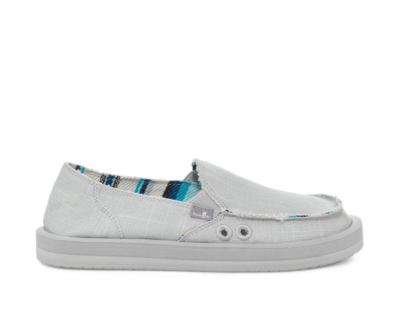 Sanuk Donna St Hemp Women\'s Sidewalk Surfers Grey | Canada 159PJJ